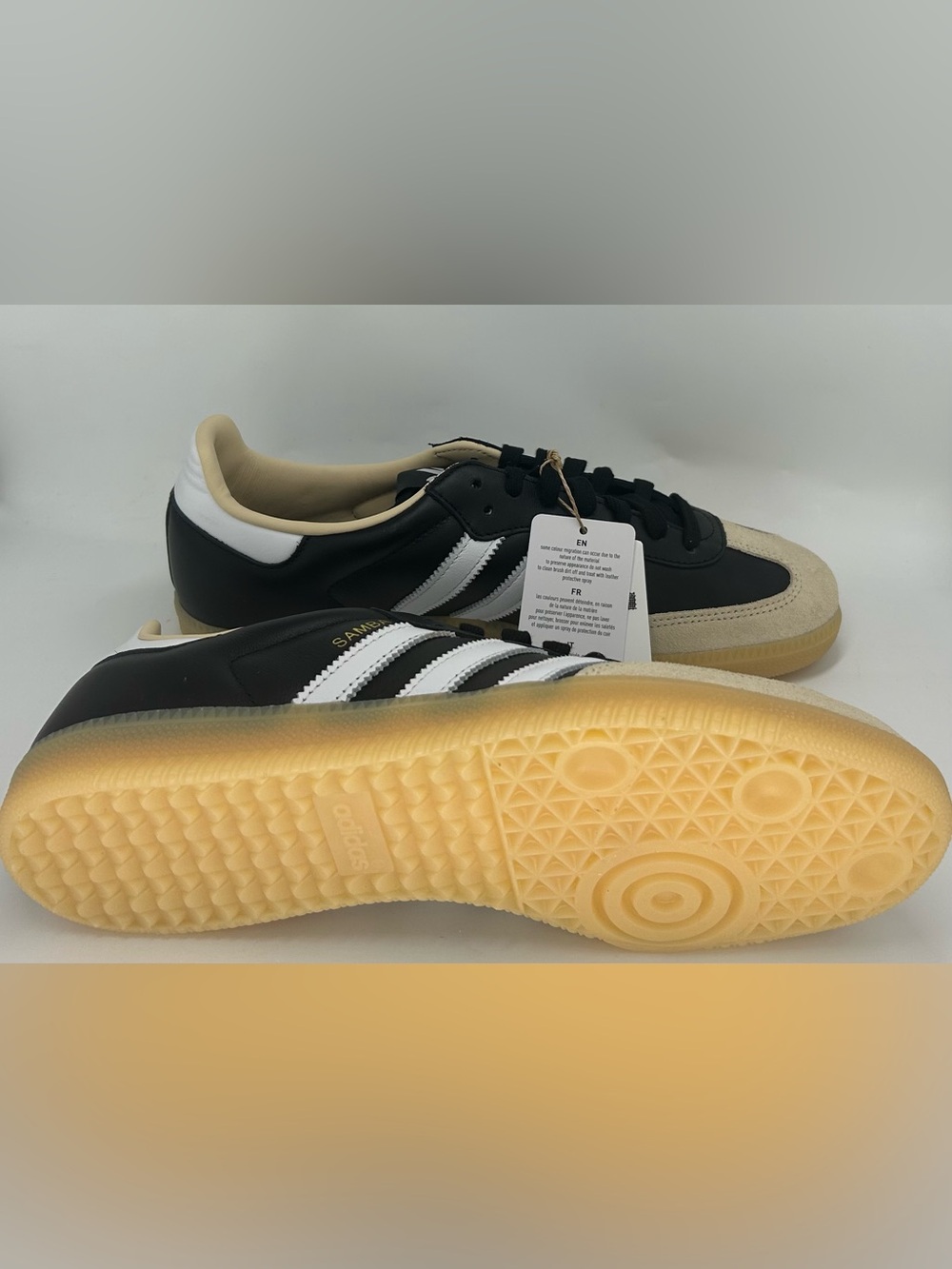 New Adidas Samba OG Men’s Sneakers Core Black White Style JS3832 - Picture 9 of 16